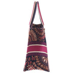 Dior Toile Jouy Embroidery Book Tote Pink Canvas — view 3