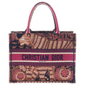 Dior Toile Jouy Embroidery Book Tote Pink Canvas