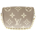 Louis Vuitton Monogram Empreinte Mini Bum Bag Bicolor Beige Leather Gold — view 2