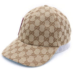 Gucci Yuko Higuchi GG Canvas Baseball Cap Hat Beige Blue