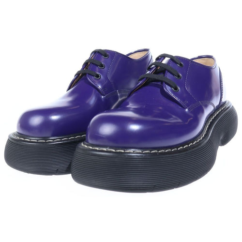 Bottega Veneta the Bounce Swell Lace Up Shoe Derby Dress Shoes Purple — view 2