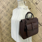 Gucci Tote Leather Bamboo GG Travel Wedding Ceremony — view 3