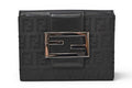 Fendi Wallet Bifold Fold Zucca Pattern Black