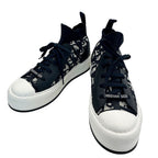 Dior Sneakers Cotton Walking Blue Navy White 36.5 High Cut Replacement