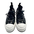 Dior Sneakers Cotton Walking Blue Navy White 36.5 High Cut Replacement — view 2