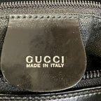 Gucci Bamboo Handbag Nylon Leather 000.5 — view 4