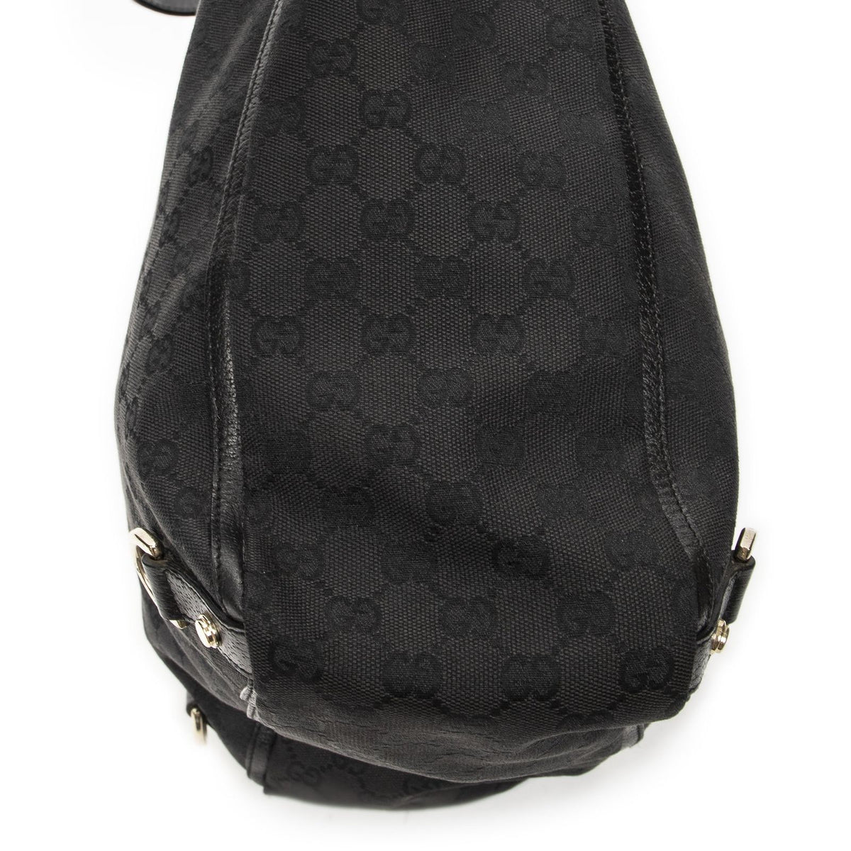 Gucci Abbey D-ring Vertical Tote Black GG Canvas — view 7