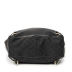 Gucci Abbey D-ring Vertical Tote Black GG Canvas — view 6