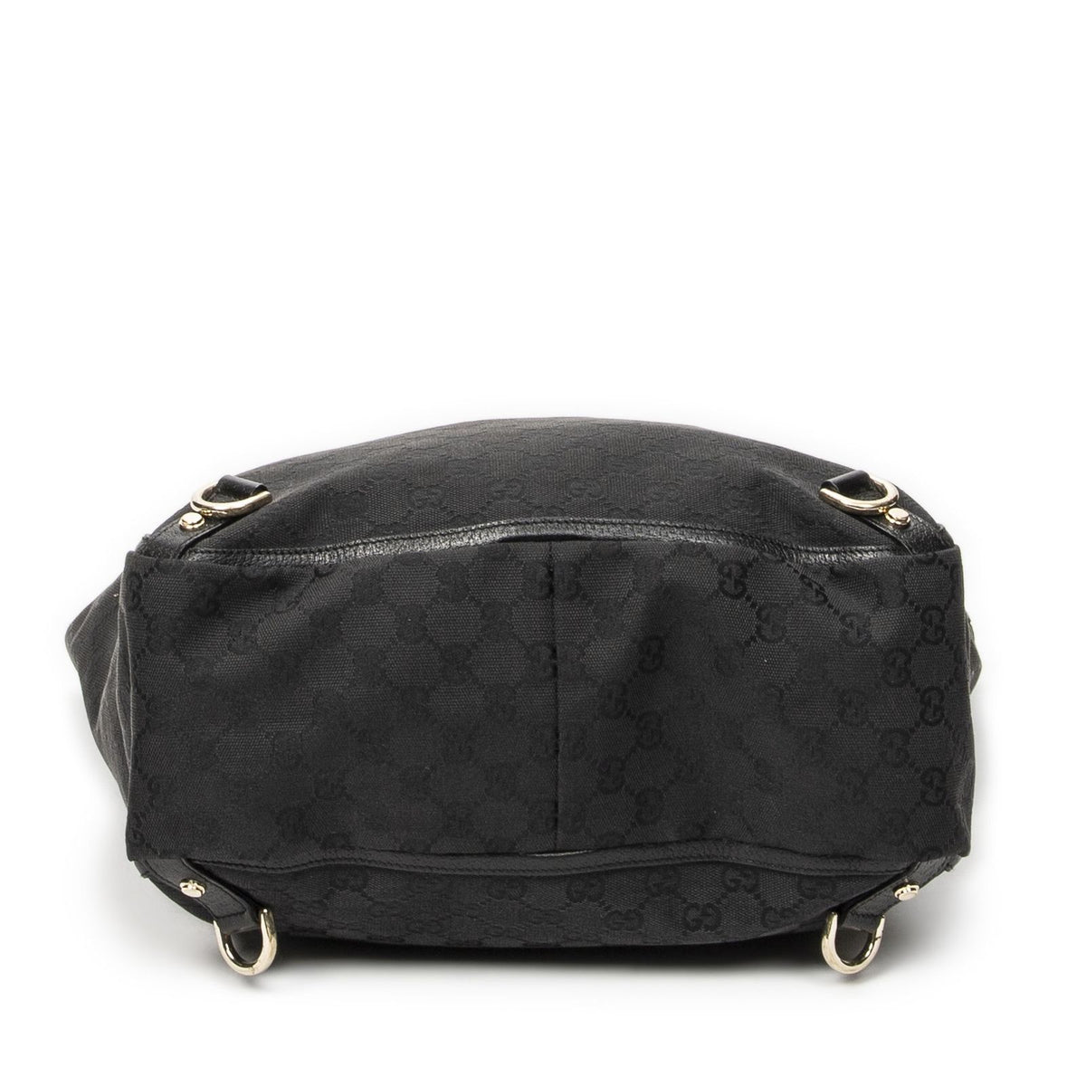 Gucci Abbey D-ring Vertical Tote Black GG Canvas — view 6