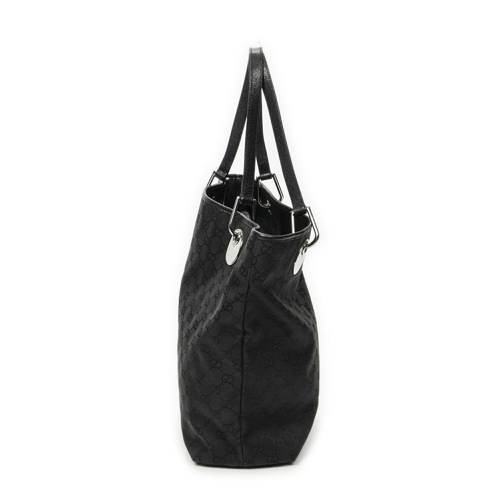 Gucci Eclipse Tote Black GG Canvas — view 3