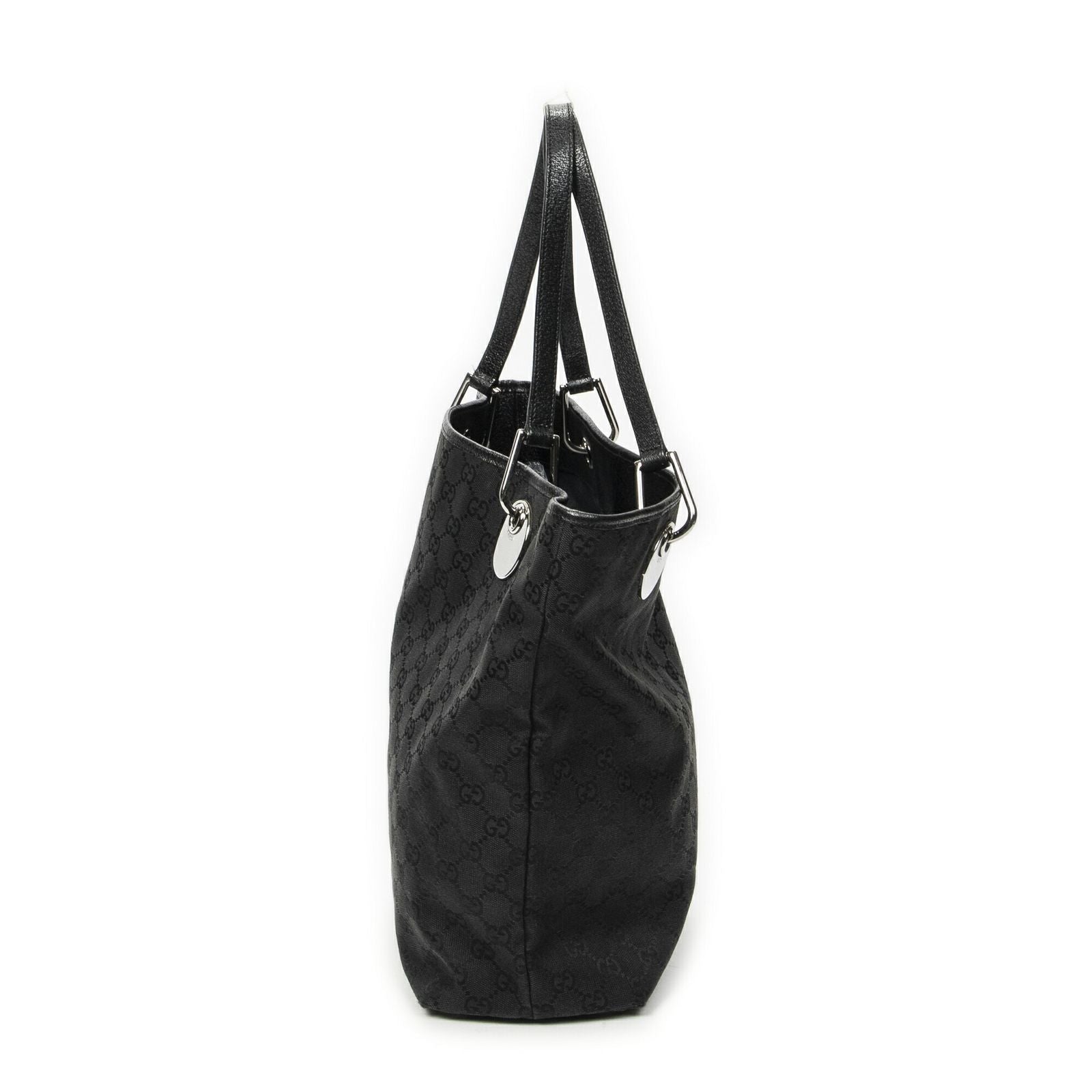 Gucci Eclipse Tote Black GG Canvas — view 3