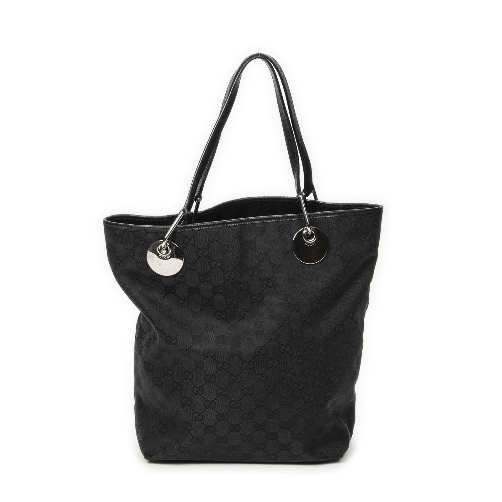 Gucci Eclipse Tote Black GG Canvas — view 5