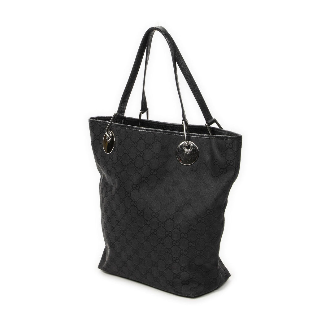 Gucci Eclipse Tote Black GG Canvas — view 2