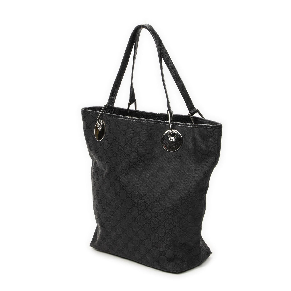 Gucci Eclipse Tote Black GG Canvas — view 2