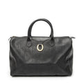 Dior Vintage Travel Boston Black Maxi Trotter Pattern Canvas Shoulder Bag