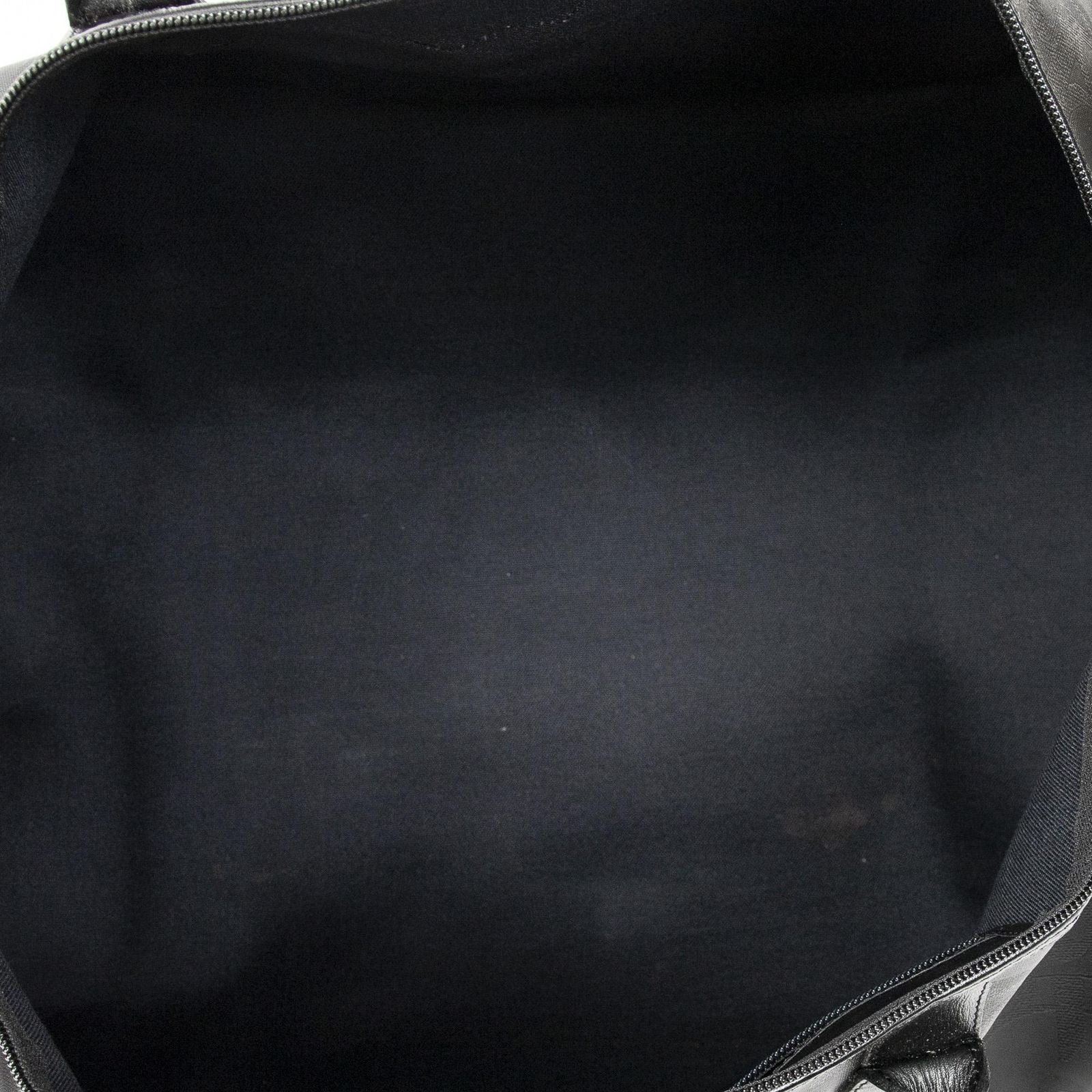 Dior Vintage Large Travel Boston Black Maxi Trotter Pattern Canvas Shoulder Bag — view 9