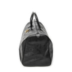 Dior Vintage Large Travel Boston Black Maxi Trotter Pattern Canvas Shoulder Bag — view 3