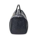 Dior Vintage Large Travel Boston Navy Maxi Trotter Pattern Canvas Shoulder Bag — view 3
