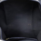 Dior Vintage Large Travel Boston Navy Maxi Trotter Pattern Canvas Shoulder Bag — view 9