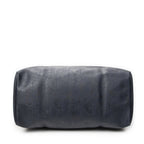 Dior Vintage Large Travel Boston Navy Maxi Trotter Pattern Canvas Shoulder Bag — view 6