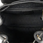 Gucci Mini Bamboo Backpack Black Calfskin Leather — view 9
