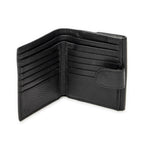 Gucci Interlocking Compact French Wallet Black Gray Calfskin Leather — view 4