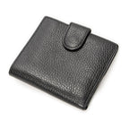 Gucci Interlocking Compact French Wallet Black Gray Calfskin Leather — view 2
