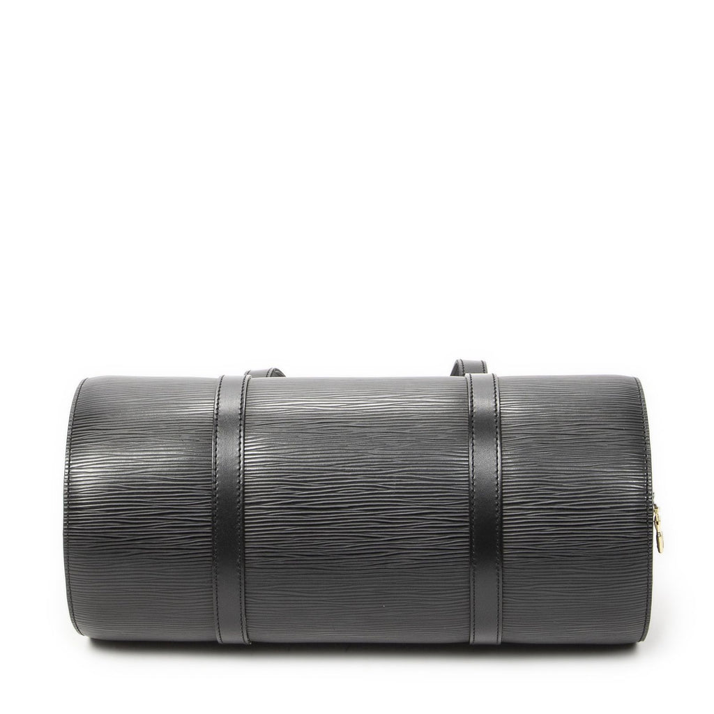 Louis Vuitton Soufflot Black Epi Handbag — view 6