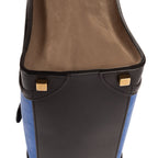 Celine Micro Luggage Tricolor Black Blue Calfskin Leather — view 8