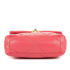 Chanel Classic 19 Flap Pink Quilted Lambskin Leather — view 6