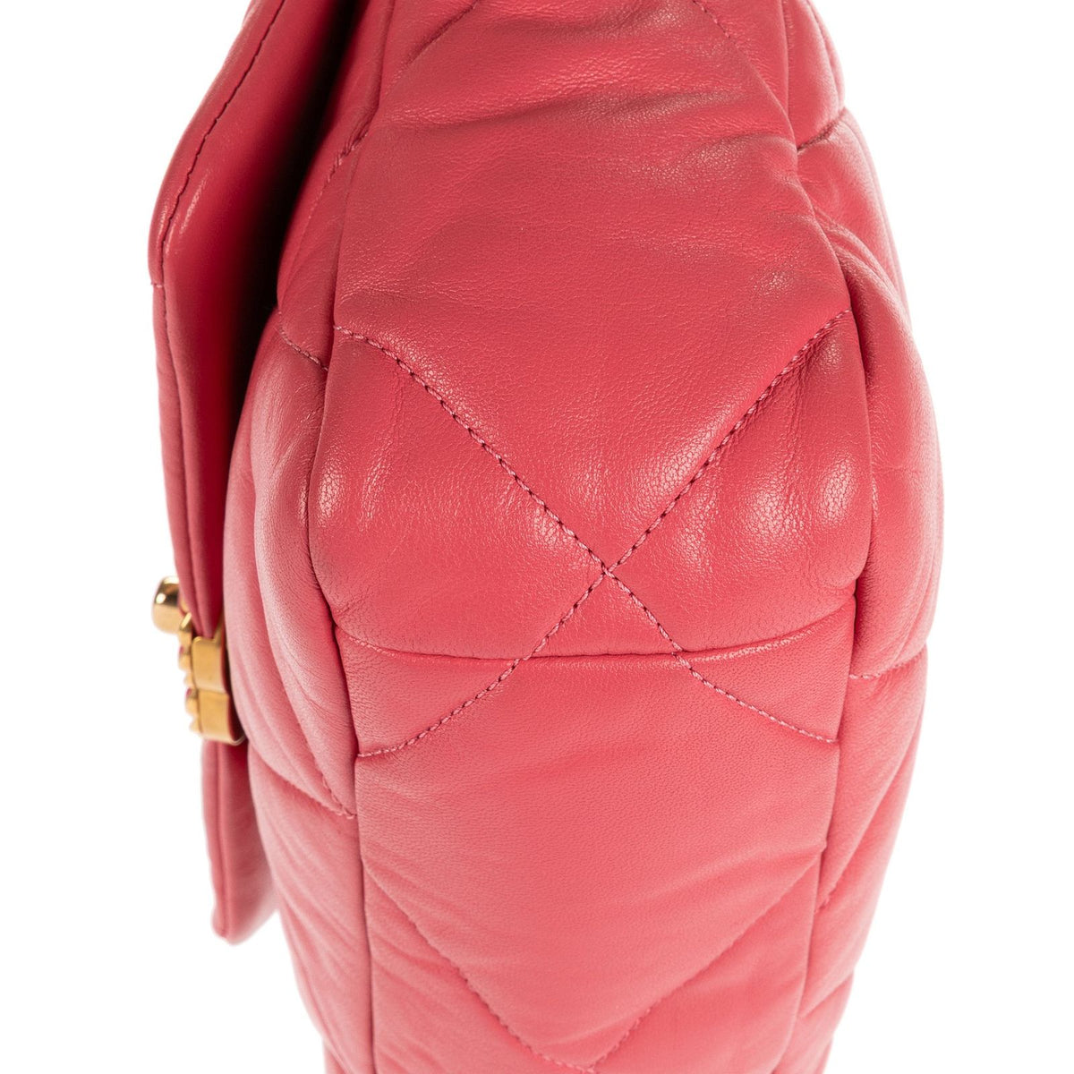 Chanel Classic 19 Flap Pink Quilted Lambskin Leather — view 7