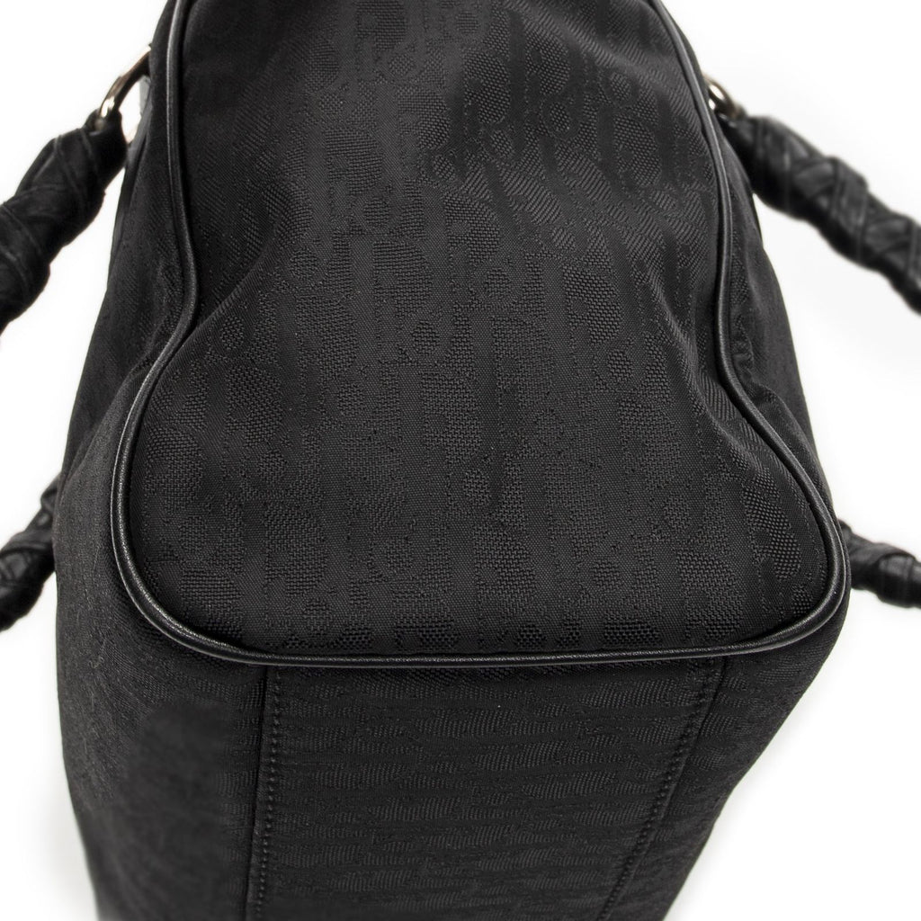 Dior Brea Trotter Tote Black Pattern Nylon Canvas — view 7