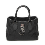 Dior Brea Trotter Tote Black Pattern Nylon Canvas