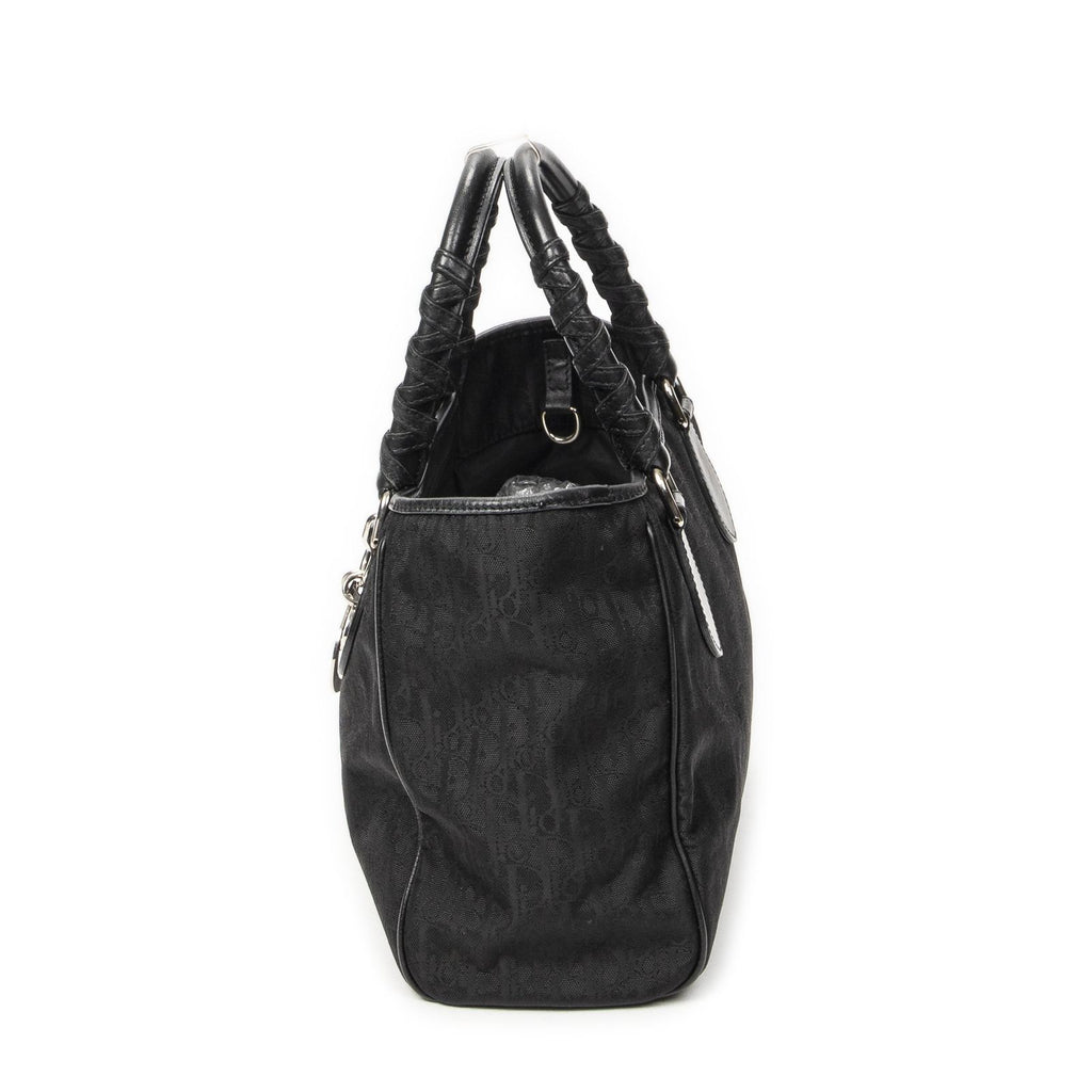 Dior Brea Trotter Tote Black Pattern Nylon Canvas — view 3