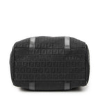 Fendi Forever Bauletto Boston Bag Black Zucchino Canvas — view 6