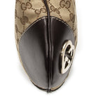 Gucci Bree Heart Crossbody Beige Dark Brown GG Canvas — view 7
