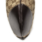 Gucci Bree Heart Crossbody Beige Dark Brown GG Canvas — view 8