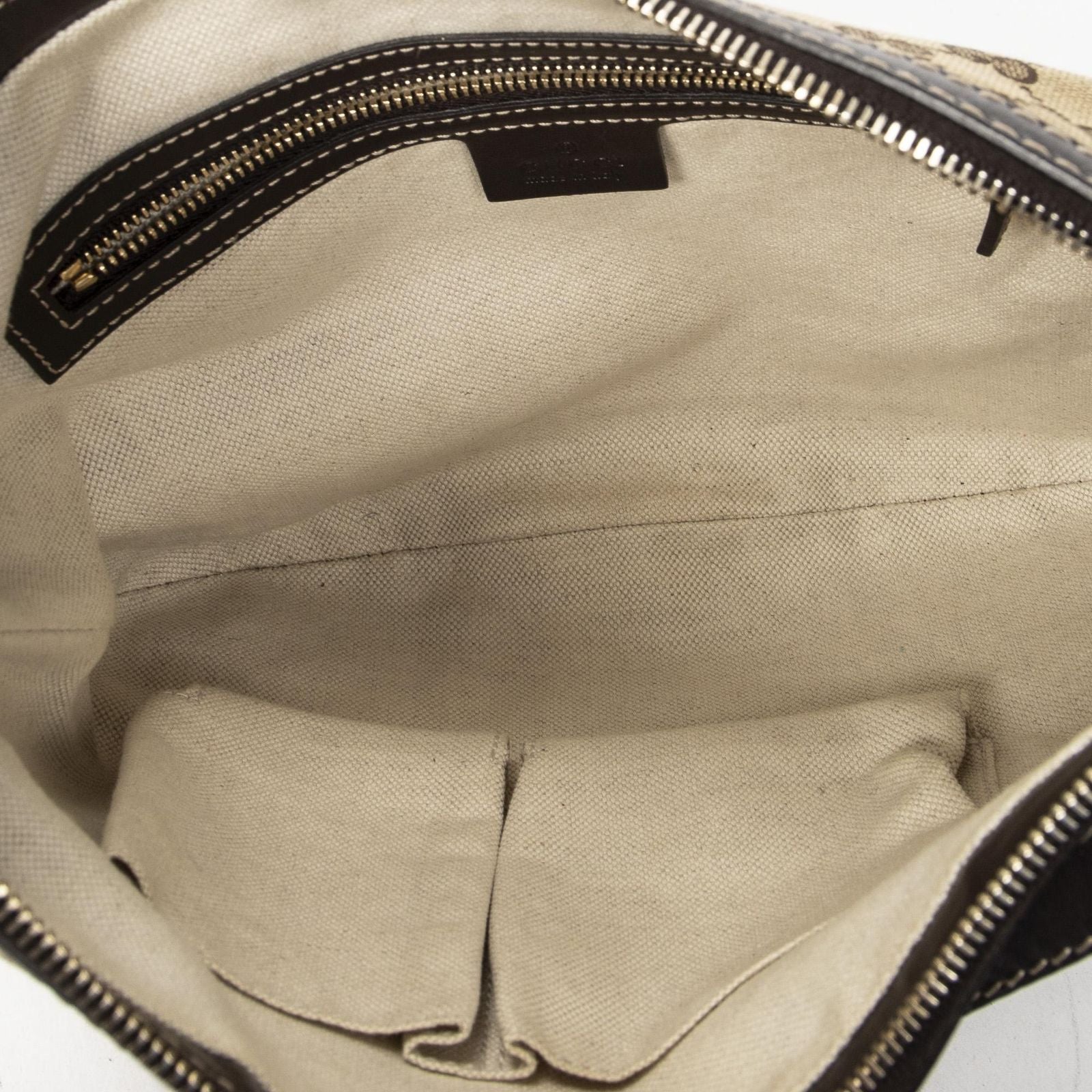 Gucci Bree Heart Crossbody Beige Dark Brown GG Canvas — view 9