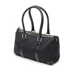 Gucci Small Boston Black GG Canvas Messenger Bag — view 2