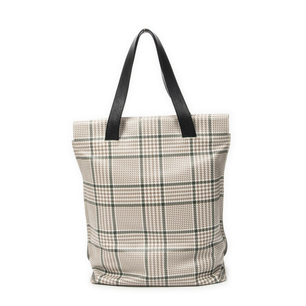 Loewe Anagram Tote Beige Black Animal Embossed Leather — view 5