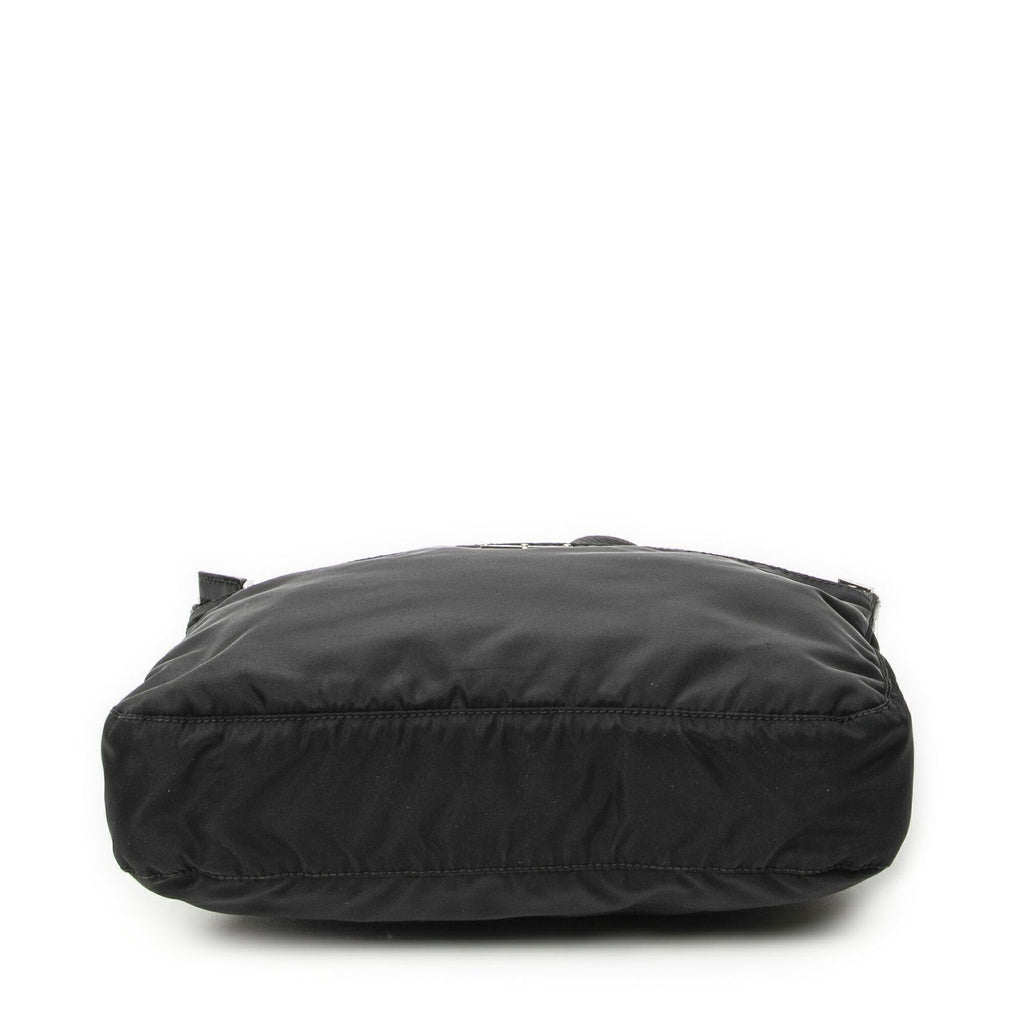 Prada Front Slip Pocket Crossbody Black Nylon Canvas — view 6