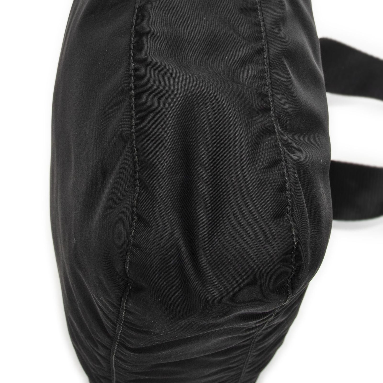 Prada Front Slip Pocket Crossbody Black Nylon Canvas — view 8