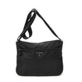Prada Front Slip Pocket Crossbody Black Nylon Canvas