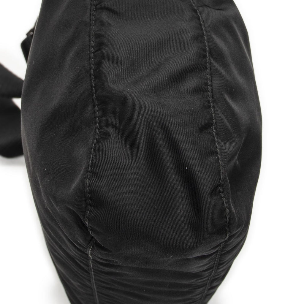 Prada Front Slip Pocket Crossbody Black Nylon Canvas — view 7