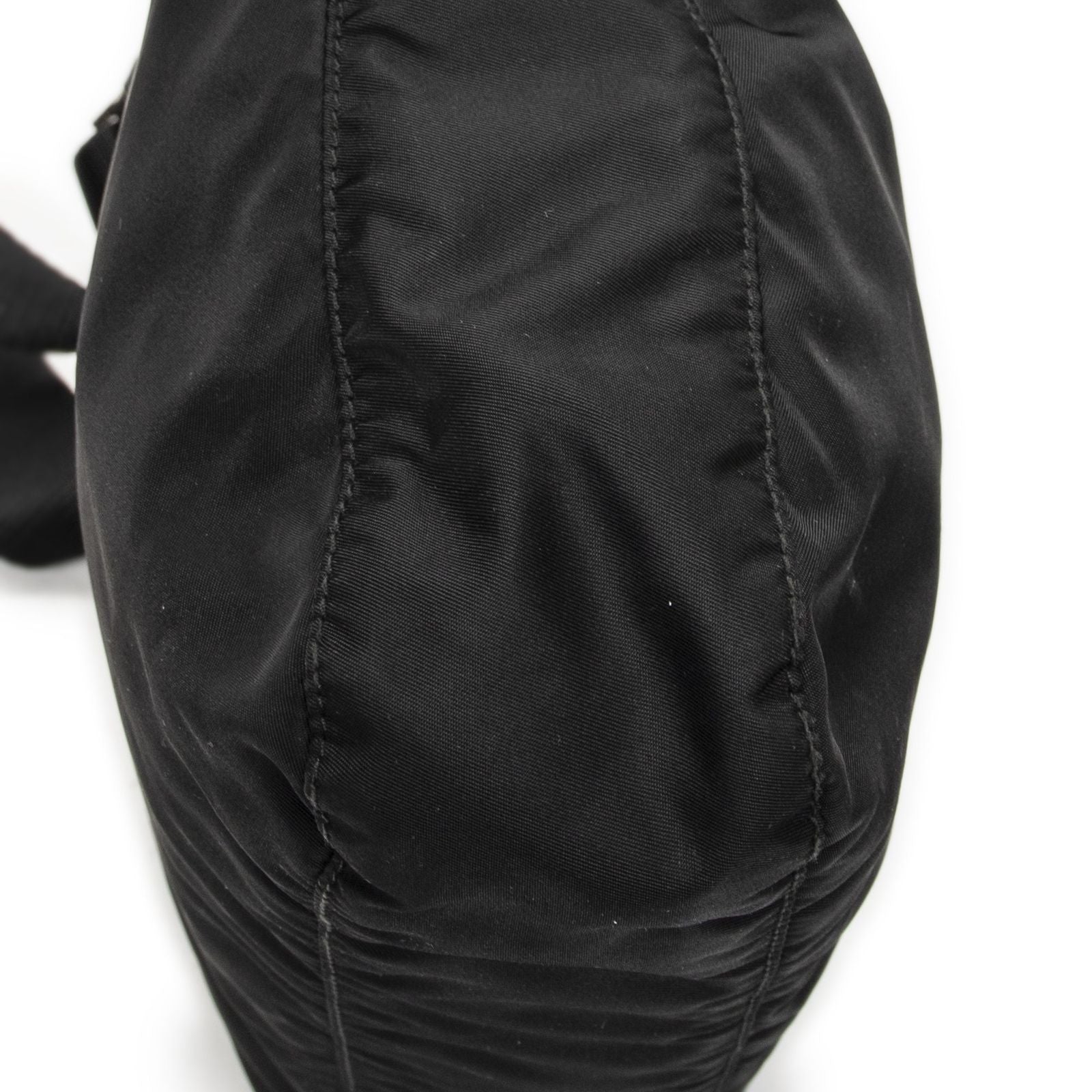 Prada Front Slip Pocket Crossbody Black Nylon Canvas — view 7