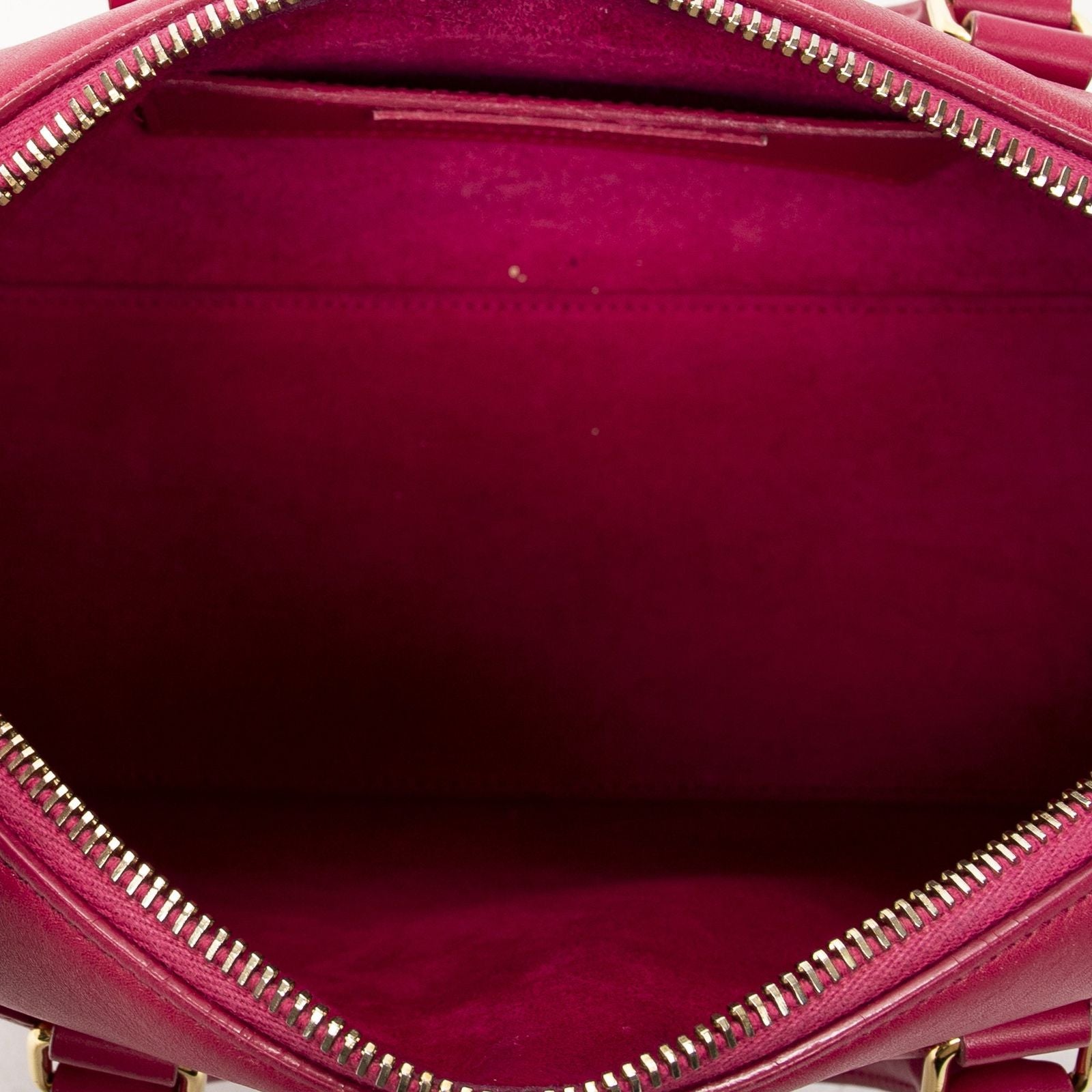Saint Laurent Yves Baby Duffle Fuchsia Smooth Calfskin Leather Pink — view 9