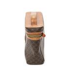Celine Top Handle Toiletries Pouch Brown Macadam Canvas — view 3
