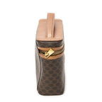 Celine Top Handle Toiletries Pouch Brown Macadam Canvas — view 4