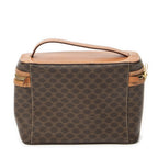 Celine Top Handle Toiletries Pouch Brown Macadam Canvas — view 5