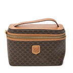 Celine Top Handle Toiletries Pouch Brown Macadam Canvas